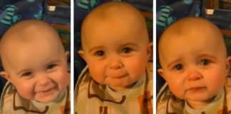 Reacção de bebé ao ouvir mãe cantar emociona pessoas por todo o mundo