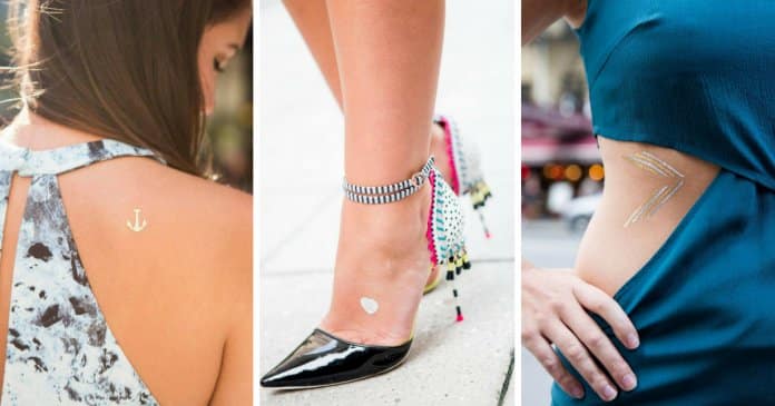 18 mini tatuagens temporárias que dão um toque diferente ao teu look
