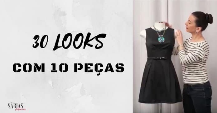 30 looks diferentes com apenas 10 peças de roupa básicas