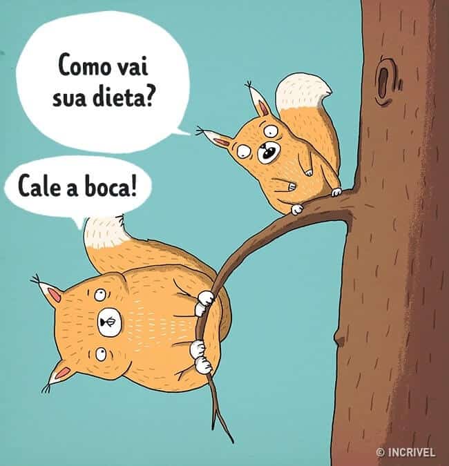 sabiaspalavras.com - 14 ilustrações que retratam na perfeição o desejo de ficar em forma