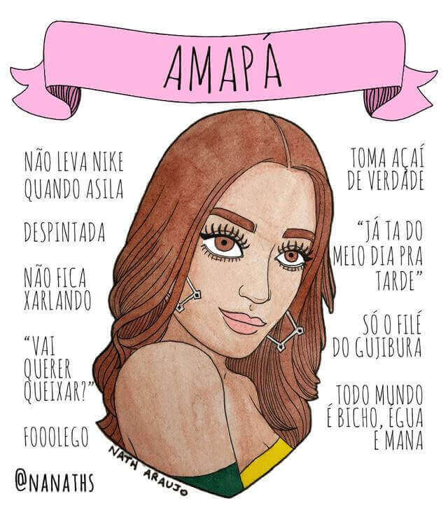 sabiaspalavras.com - Ilustradora cria uma série de ilustrações que retratam as mulheres de cada estado brasileiro