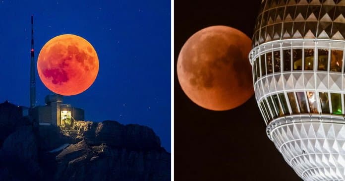 15 fotografias absolutamente fantásticas do último Eclipse Lunar