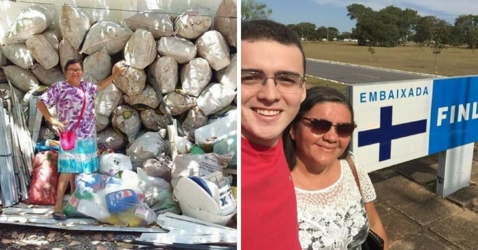 mae-realiza-sonho-do-filho-de-estudar-no-estrangeiro-ao-vender-latinhas Mãe realiza sonho do filho de estudar no estrangeiro ao vender latinhas