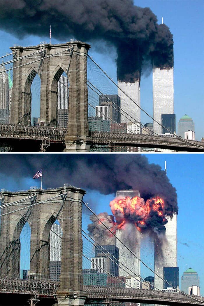 sabiaspalavras.com - 19 fotos raras do 11 de Setembro que possivelmente nunca viste