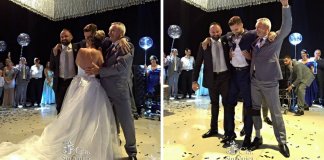 Noivo em cadeira de rodas emociona ao dançar a valsa com a sua esposa no seu casamento