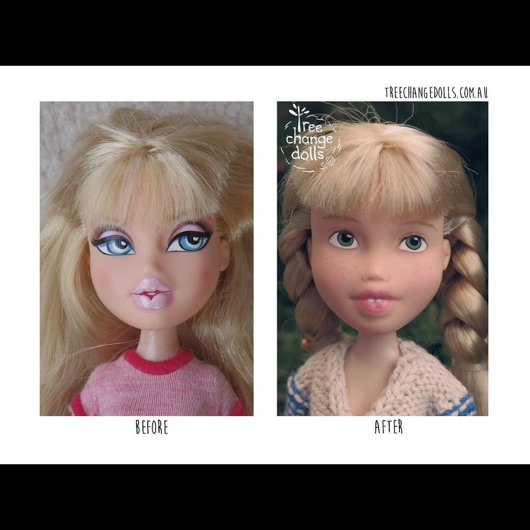 sabiaspalavras.com - Artista retira maquiagem de bonecas e transforma-as em "crianças reais"