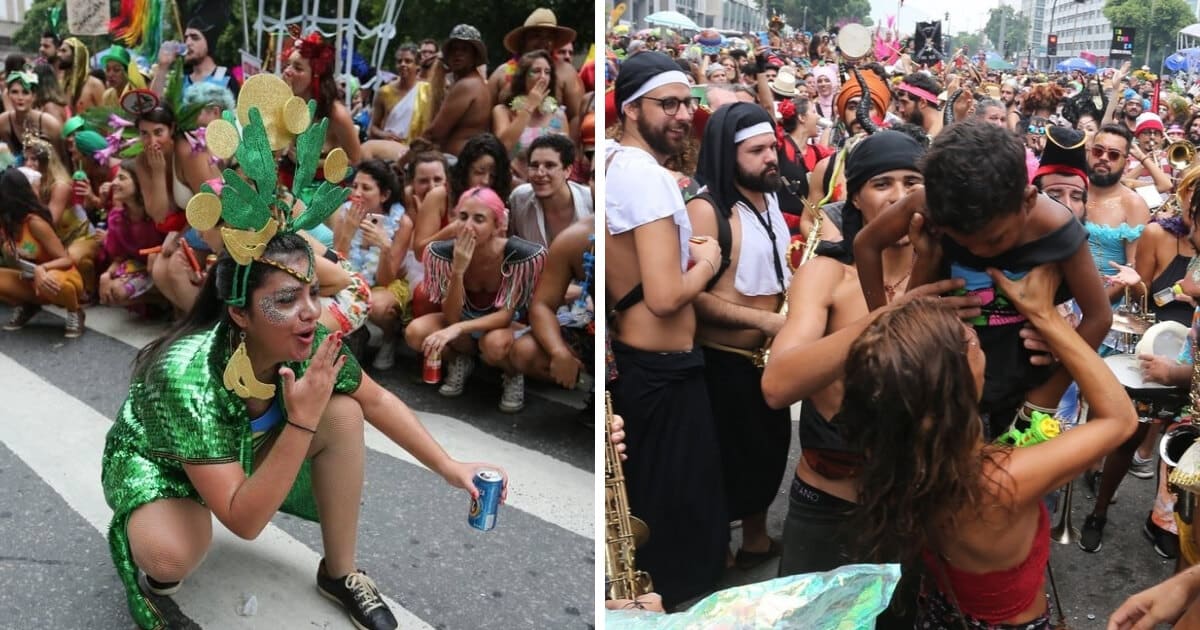 Bloco de Carnaval no Rio pára para encontrar mãe de menino perdido