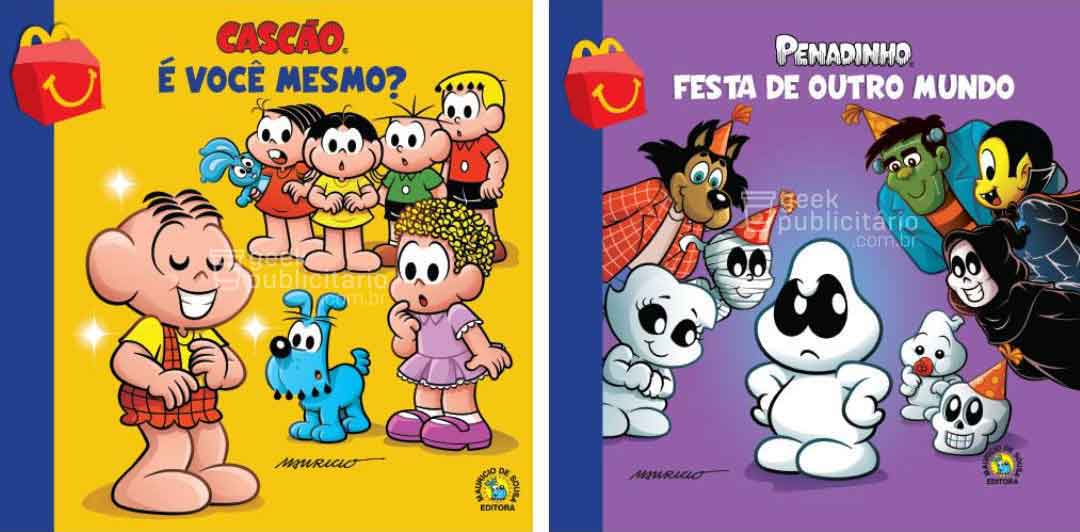 sabiaspalavras.com - MacDonald's vai voltar a oferecer livros da Turma da Mônica no McLanche Feliz