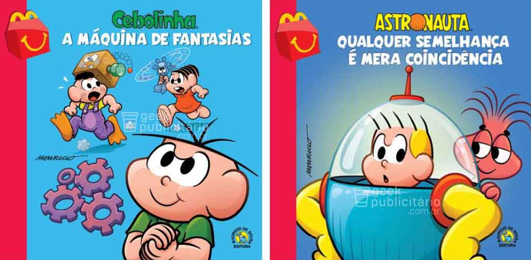 sabiaspalavras.com - MacDonald's vai voltar a oferecer livros da Turma da Mônica no McLanche Feliz