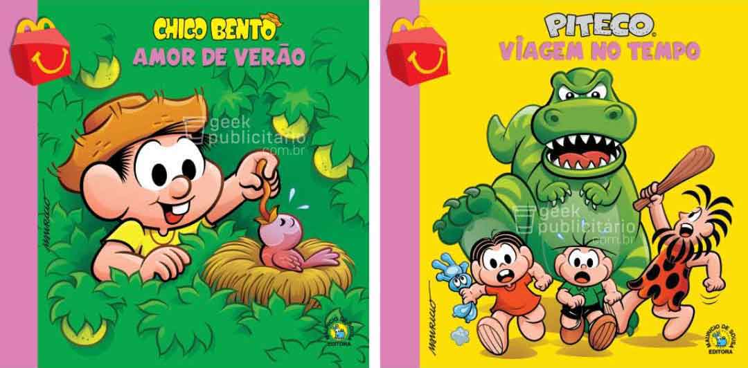 sabiaspalavras.com - MacDonald's vai voltar a oferecer livros da Turma da Mônica no McLanche Feliz