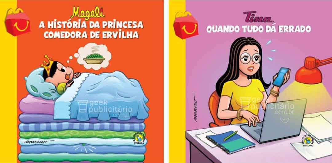 sabiaspalavras.com - MacDonald's vai voltar a oferecer livros da Turma da Mônica no McLanche Feliz