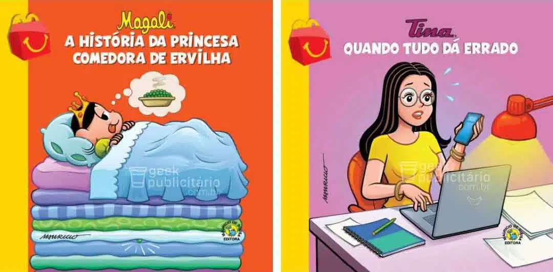 sabiaspalavras.com - MacDonald's vai voltar a oferecer livros da Turma da Mônica no McLanche Feliz