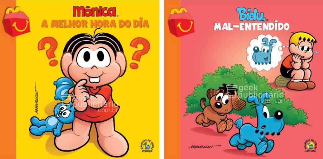 sabiaspalavras.com - MacDonald's vai voltar a oferecer livros da Turma da Mônica no McLanche Feliz