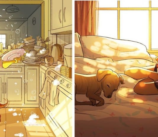 27 adoráveis ilustrações que retratam a alegria de ter um cachorro