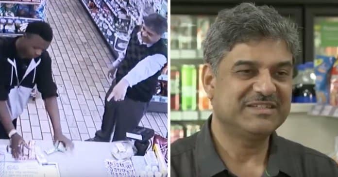 Jovem é apanhado a roubar em supermercado, mas dono tem reacção surpreendente