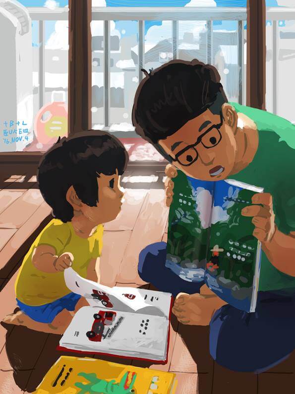 sabiaspalavras.com - Pai retrata a realidade de criar um filho sozinho em 19 adoráveis ilustrações