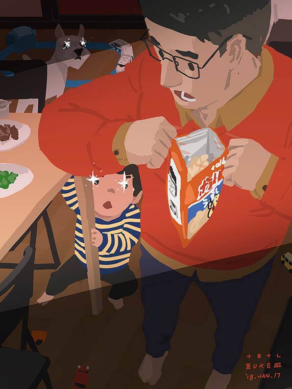 sabiaspalavras.com - Pai retrata a realidade de criar um filho sozinho em 19 adoráveis ilustrações