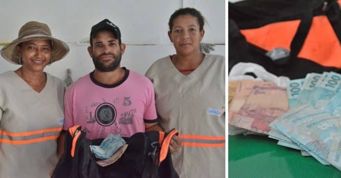 Perdeu bolsa com mais de R$ 1 mil, mas felizmente esta foi encontrada por duas garis que a devolveram