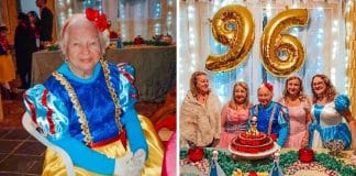 Avó comemora os seus 96 anos vestida de Branca de Neve