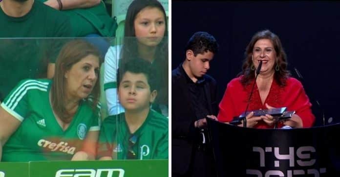 Mãe ganha prémio FIFA ao narrar todos os jogos do Palmeiras para o seu filho cego