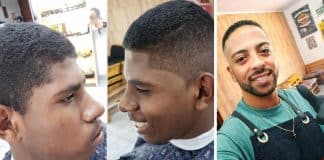 Barbeiro oferece corte de cabelo a jovem que tinha apenas R$1,75 para “pezinho”