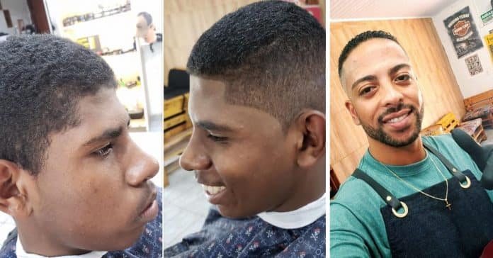 Barbeiro oferece corte de cabelo a jovem que tinha apenas R$1,75 para “pezinho”