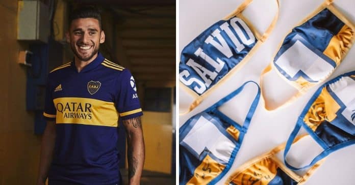 Jogadores de futebol argentinos doam camisas para fabricar máscaras