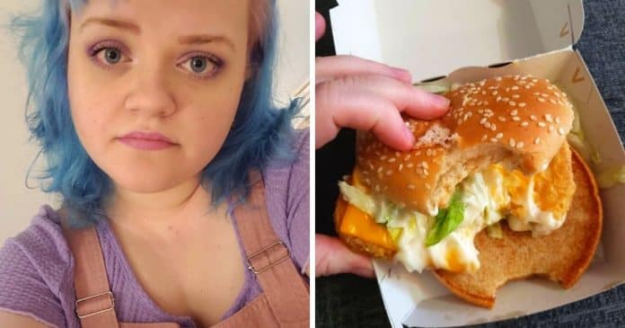“Eu chorei e vomitei a noite toda”: Vegetariana recebeu hambúrguer de frango por engano. Ficou traumatizada