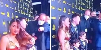 Messi recusou que sua esposa fosse tirada das fotos depois de ganhar a Bola de Ouro