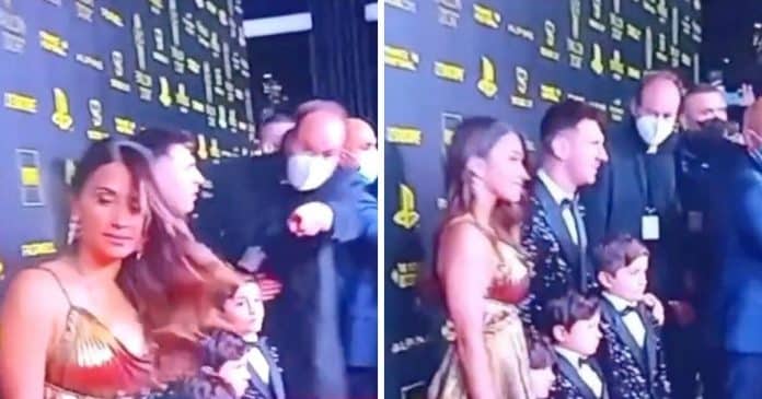 Messi recusou que sua esposa fosse tirada das fotos depois de ganhar a Bola de Ouro