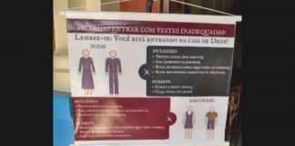 Padre é criticado por proibir fiéis de frequentar igreja com ‘roupas inadequadas’