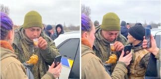 Soldado russo é alimentado por ucranianos e chora ao poder ver a mãe em videochamada