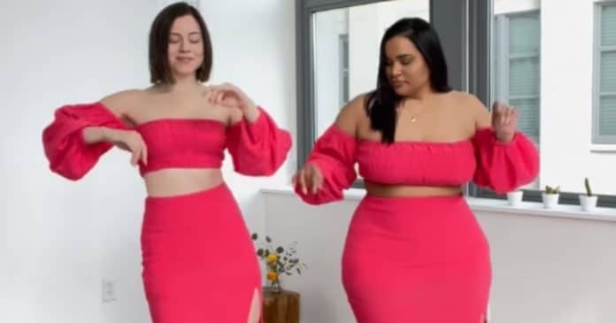 “Estilo não tem tamanho”: amigas mostram como a mesma roupa fica em seus diferentes tamanhos de corpo