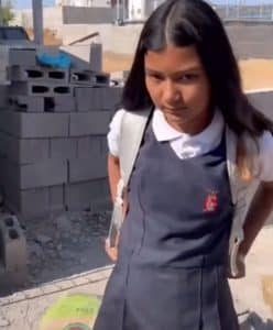 sabiaspalavras.com - A filha não quer mais estudar para ser TikToker e pai a levou para trabalhar na construção: "O mundo real é difícil"
