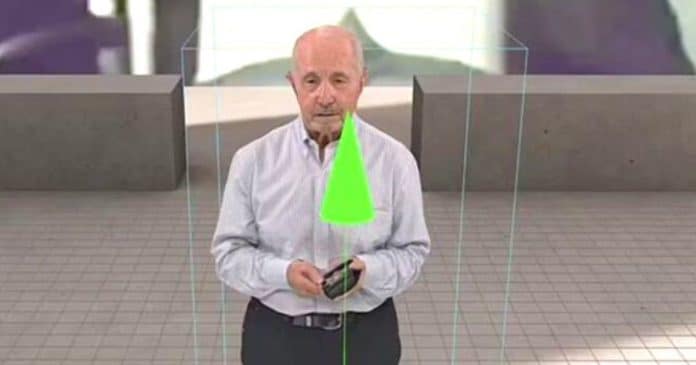 Avô criou um holograma 3D dele mesmo para que seus bisnetos possam conhecê-lo