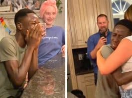 Jovem adotado comemorou aniversário pela 1a vez e caiu em prantos: “É assim que a alegria é”