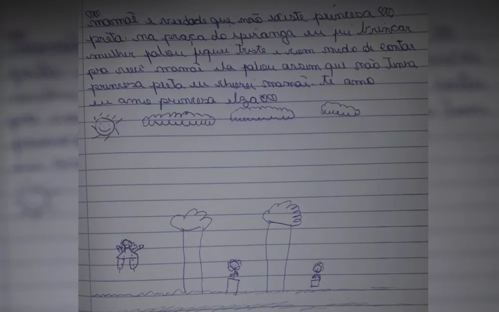 sabiaspalavras.com - Alunos escrevem carta para menina que chorou após ouvir que 'não existe princesa preta'