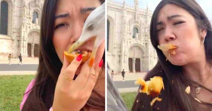 Gaivota rouba comida da boca de mulher e ela acha que é um ‘sinal de Deus’ para perder peso