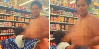Mãe é criticada por amamentar o filho em supermercado e divide opiniões