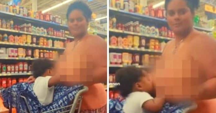 Mãe é criticada por amamentar o filho em supermercado e divide opiniões