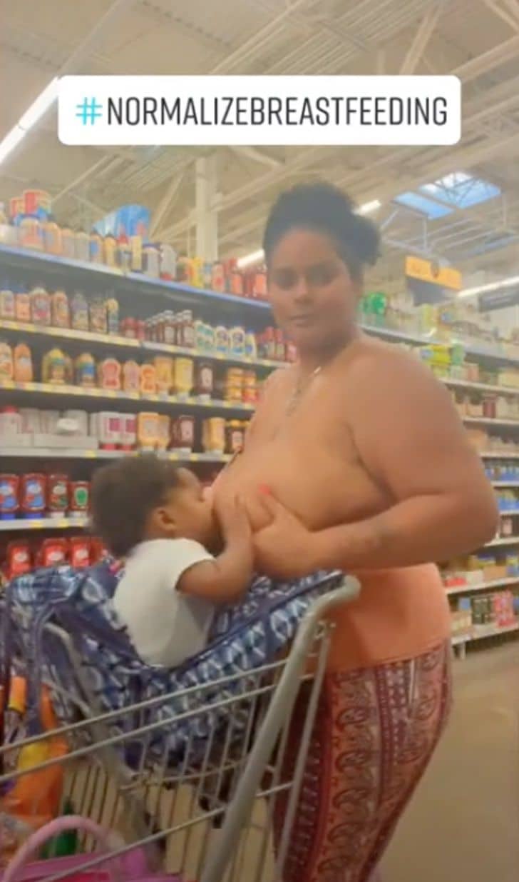 sabiaspalavras.com - Mãe é criticada por amamentar o filho em supermercado e divide opiniões