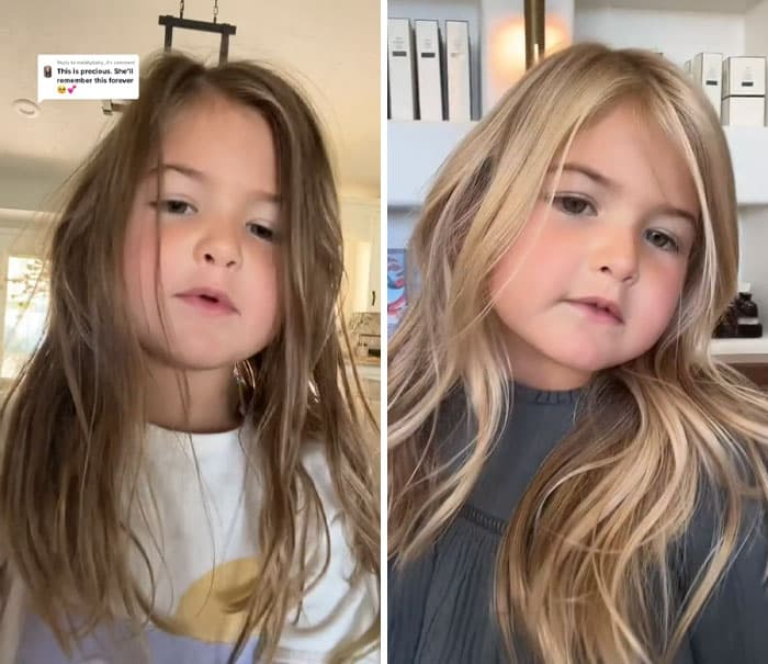 sabiaspalavras.com - Mulher fica furiosa ao ser criticada por permitir que filha de 5 anos fizesse luzes no cabelo