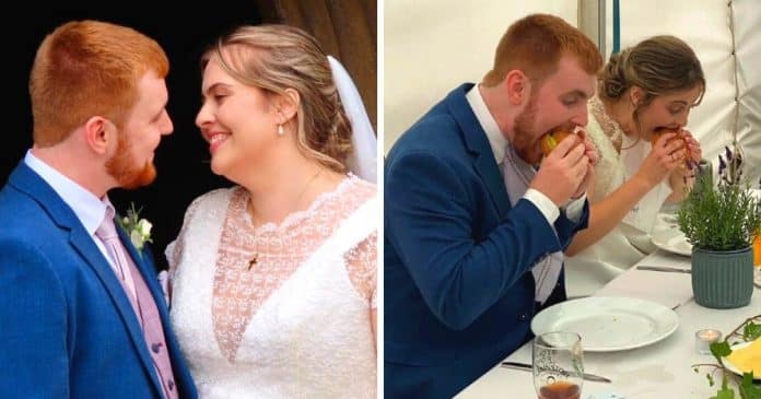 Noiva troca refeição chique por hambúrgueres para gastar menos em seu casamento: Foi um sucesso!