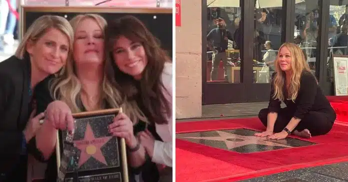 com-esclerose-multipla-christina-applegate-emociona-publico-ao-receber-sua-estrela-na-calcada-da-fama Com esclerose múltipla, Christina Applegate emociona público ao receber sua estrela na Calçada da Fama