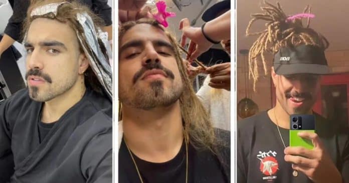 Caio Castro gera polêmica ao aparecer com o cabelo com dreads
