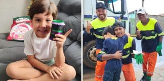 Menino de 5 anos doa dinheiro do cofrinho para garis como presente de Natal: “Quero ser humilde”