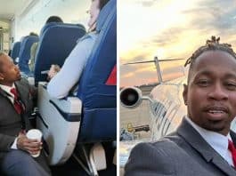 Comissário de bordo viraliza por acalmar mulher em um voo – superou o medo