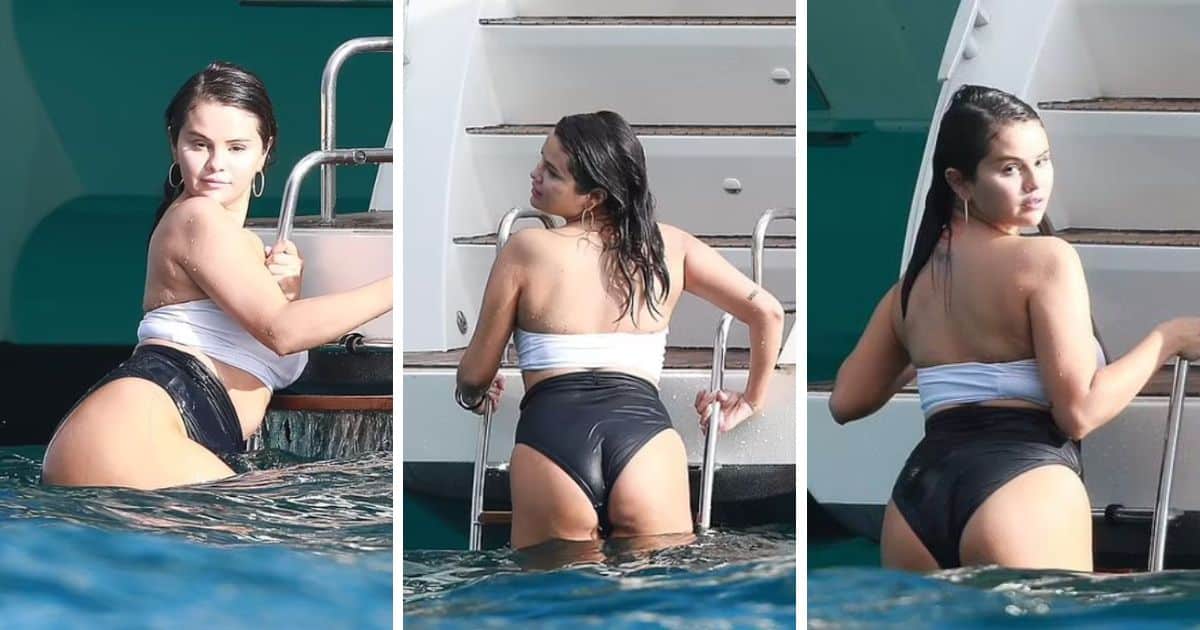 sabiaspalavras.com - Esbanjando amor-próprio, Selena Gomez exibe seu corpo em um biquíni para paparazzi