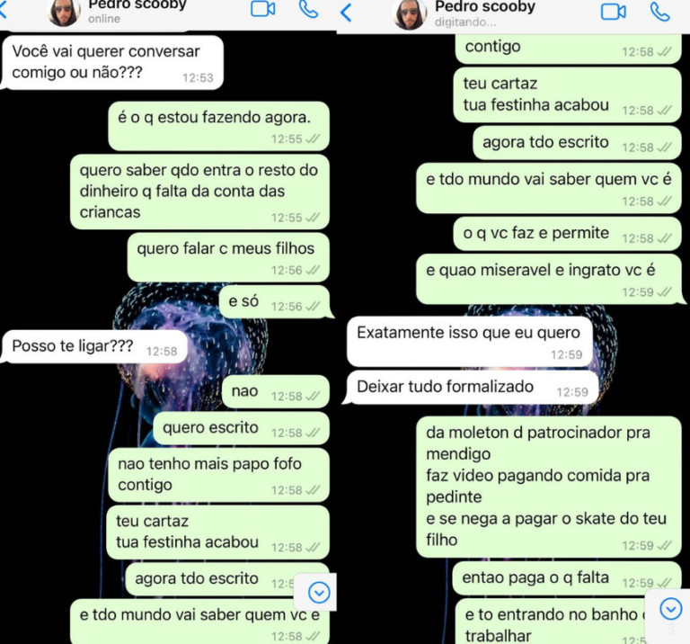 sabiaspalavras.com - Luana Piovani publica prints de conversa com Pedro Scooby e causa: “Todo mundo vai saber”