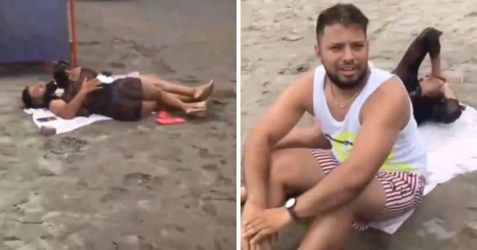 “Que lindo seu trabalho”: Mulher flagra marido a traindo na praia com a sua secretária